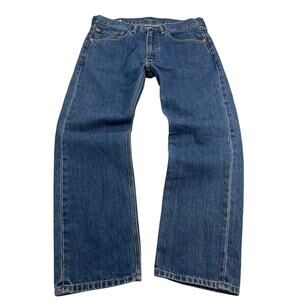 Levi's 505 Jeans Straight Leg Medium Wash size 34 x 29 Classic Red Tab